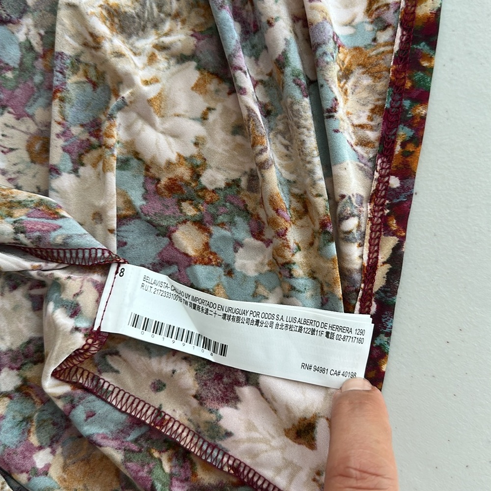 New with tag FOREVER 21 Multicolor Floral Long Sleeve Dress Size XL. - Picture 14 of 15